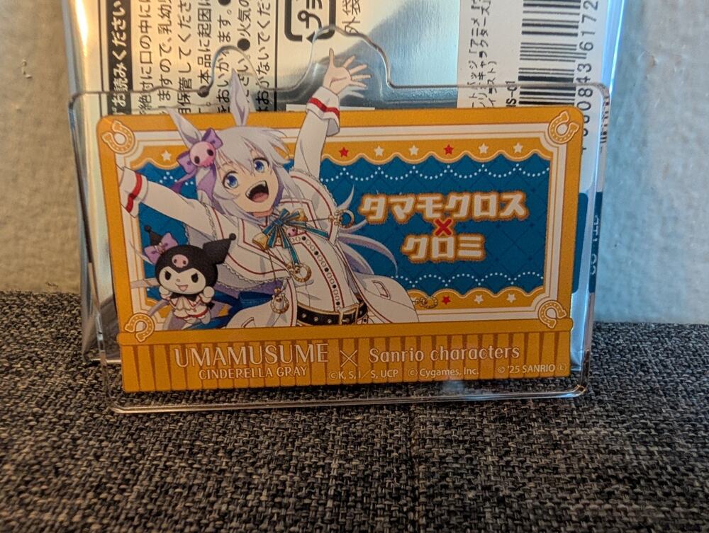 Umamusume Cinderella Gray X Sanrio Tamamo Cross Kuromi Acrylic Clip